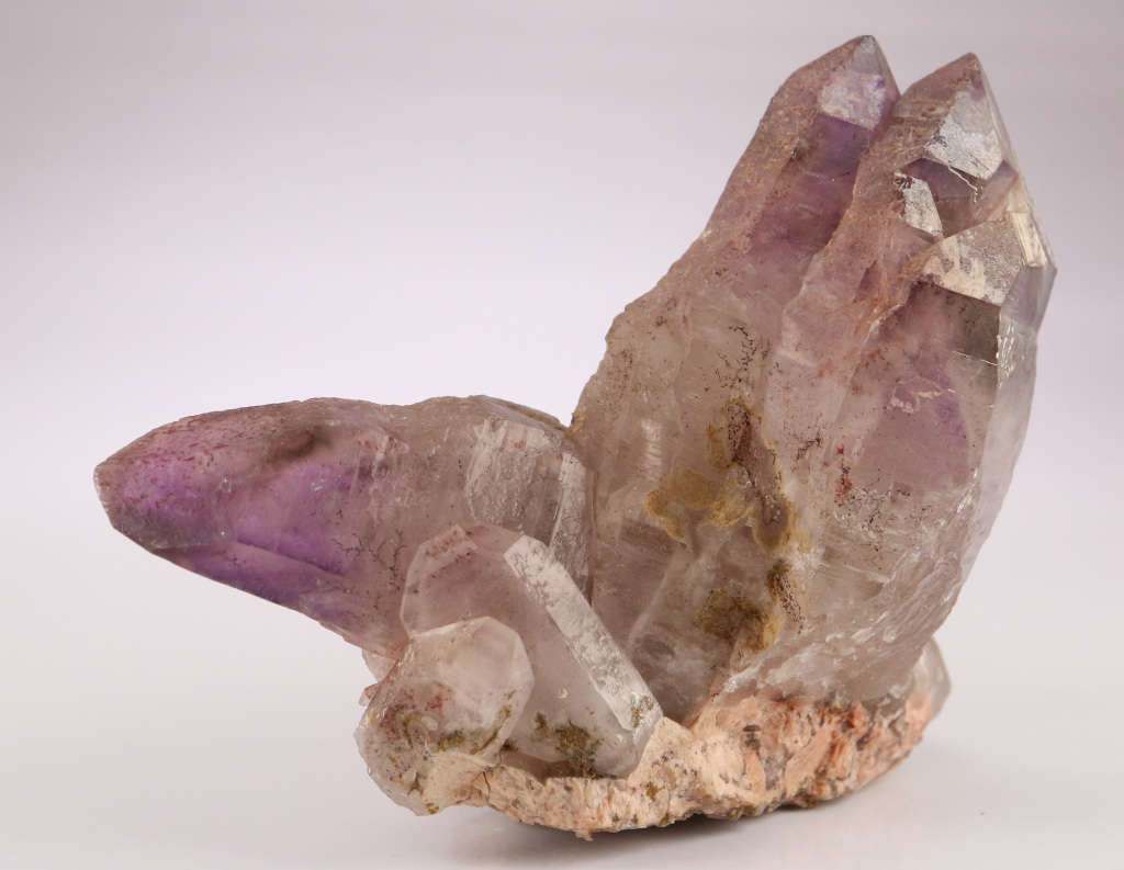 Amethyst Smoky Quartz Cluster, Gobobosebberge Mnt, Namibia