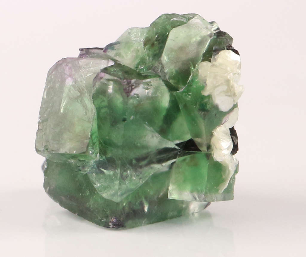 Fluorite on Schorl, Erongo Mnt Region, Namibia