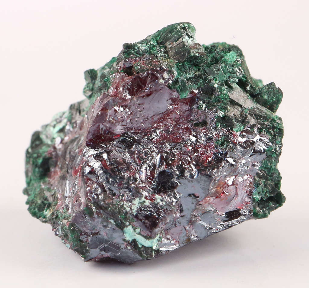 Malachite on Cuprite, Mashamba West Mine, DRC
