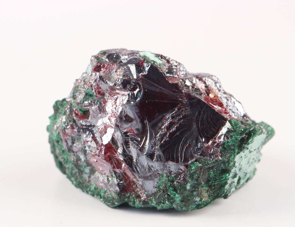 Malachite on Cuprite, Mashamba West Mine, DRC