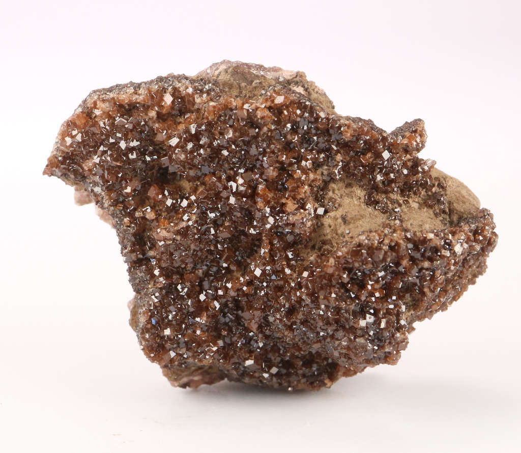 Rhodochrosite and Andradite Garnets, N`Chwaning II, Northern Cape, South Africa