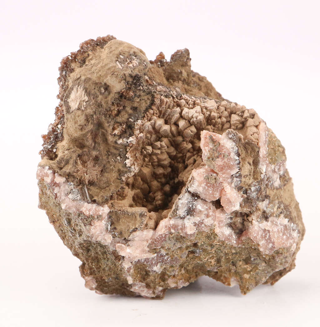 Rhodochrosite and Andradite Garnets, N`Chwaning II, Northern Cape, South Africa