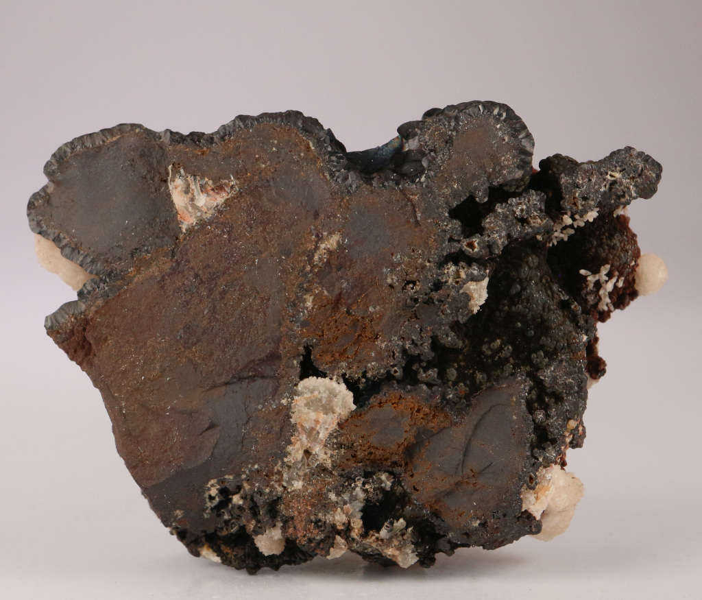 Calcite on Goethite, N`Chwaning II, Northern Cape, South Africa