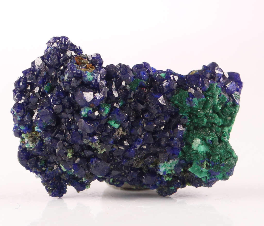 Malachite on Azurite, Tsumeb Mine, Namibia