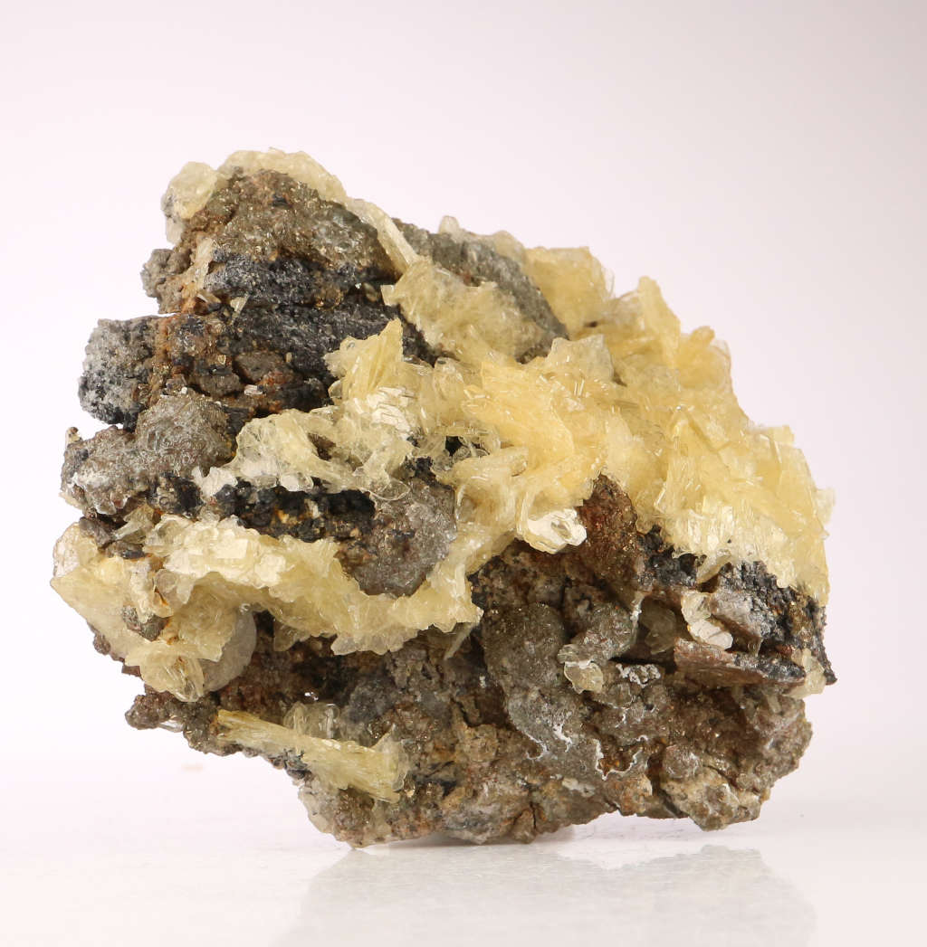 Baryte on Matrix, Rosh Pinah Mine, Namibia