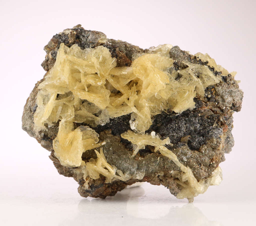 Baryte on Matrix, Rosh Pinah Mine, Namibia