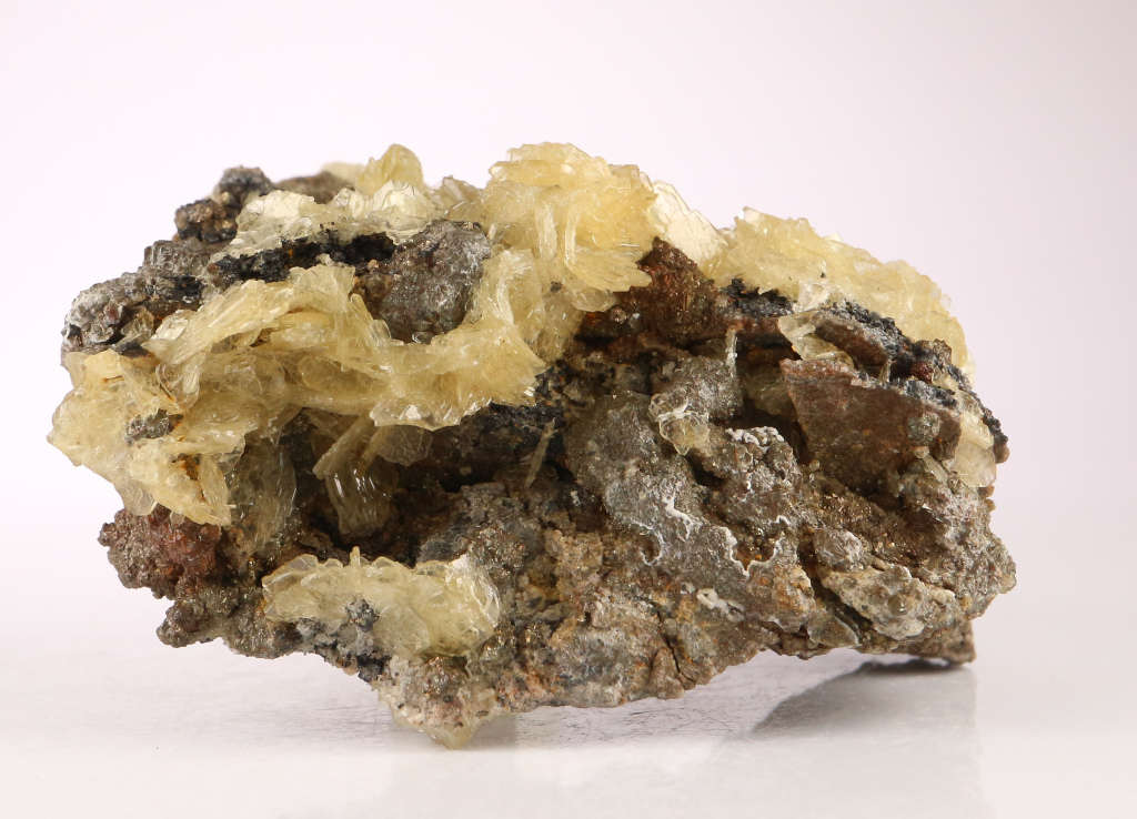 Baryte on Matrix, Rosh Pinah Mine, Namibia