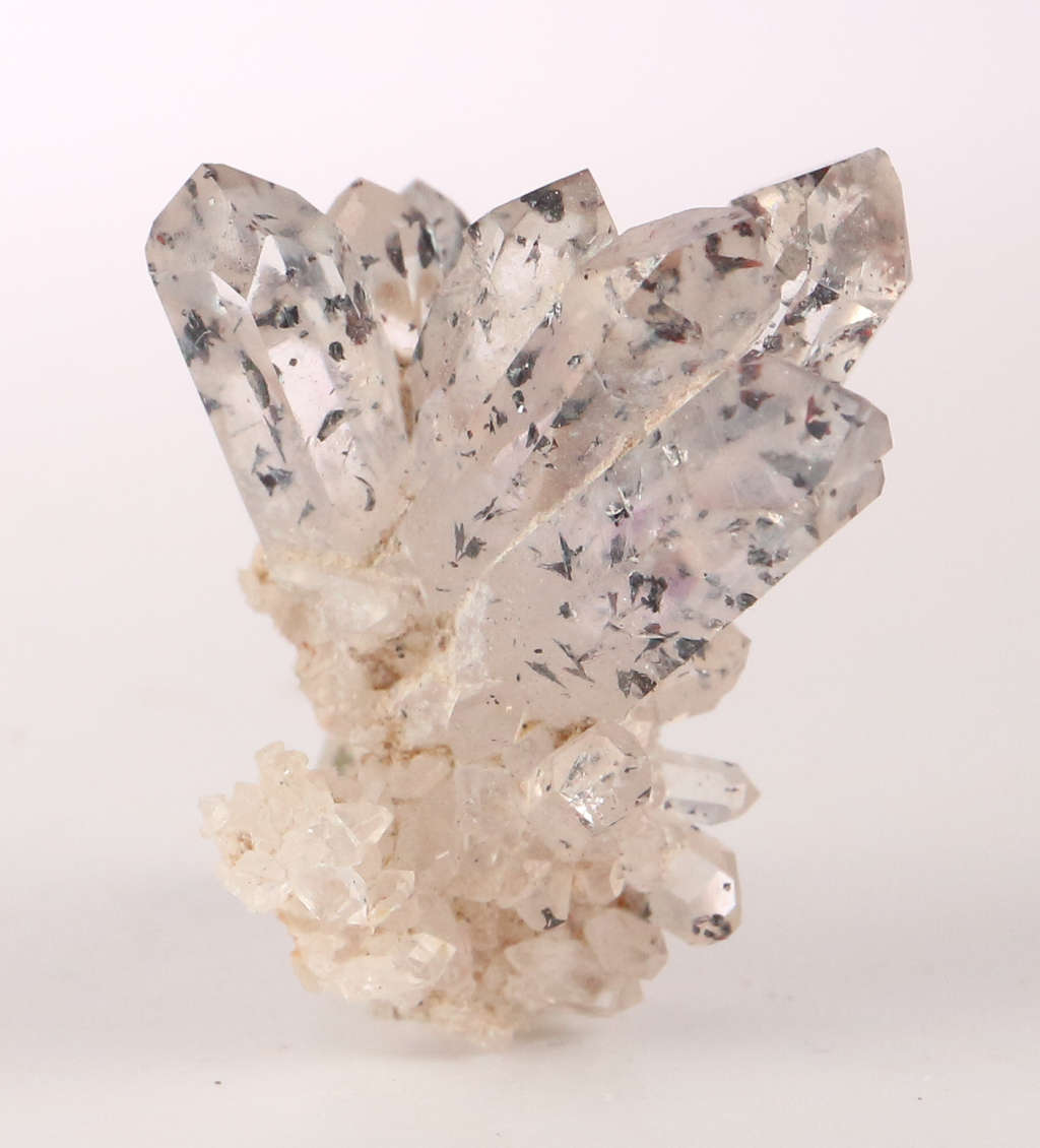Hematite in Quartz Cluster, Gobobosebberge Mnt, Namibia