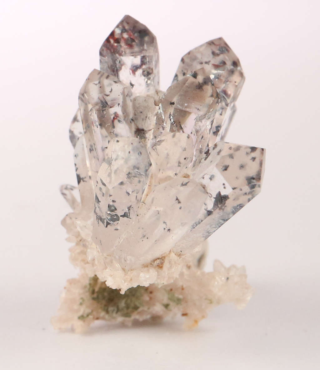 Hematite in Quartz Cluster, Gobobosebberge Mnt, Namibia
