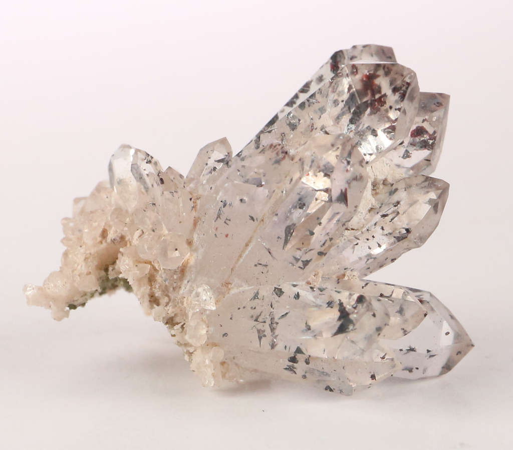 Hematite in Quartz Cluster, Gobobosebberge Mnt, Namibia