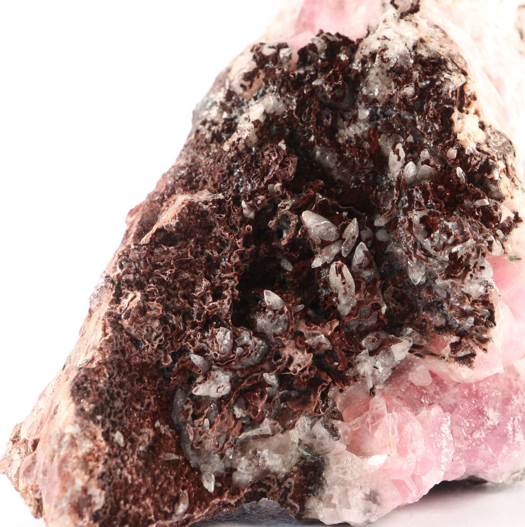 Cobaltoan Calcite on Matrix, Mashamba West Mine, DRC