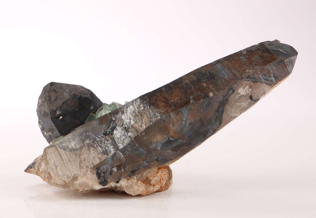 Fluorite on Quartz, Erongo Mnt Region, Namibia