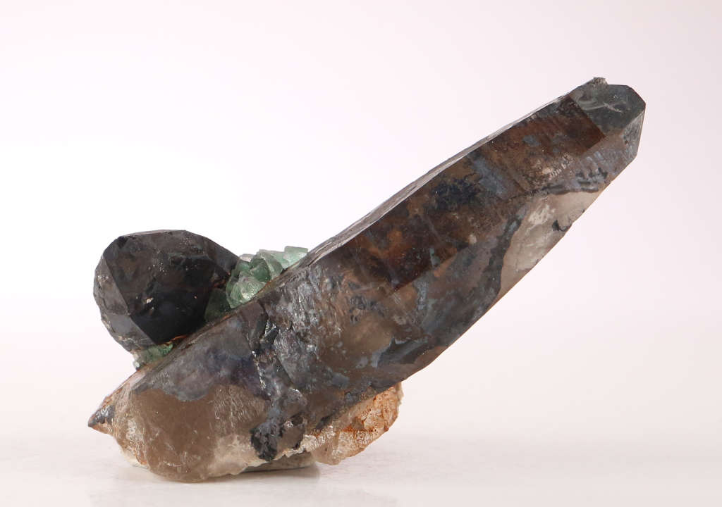 Fluorite on Quartz, Erongo Mnt Region, Namibia