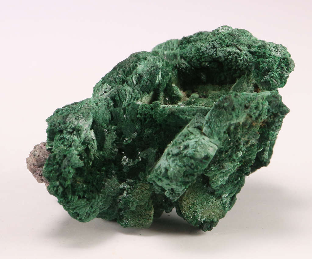 Malachite on Cobaltoan Calcite Cluster, Mashamba West Mine, DRC