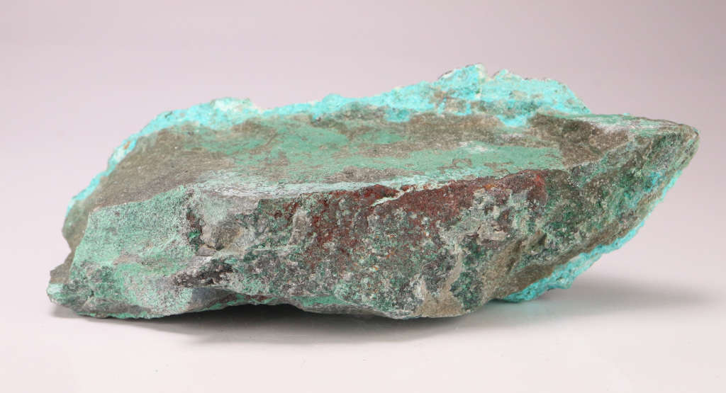 Malachite on Quartz & Chrysocolla, Tenke Fungurume, DR Congo