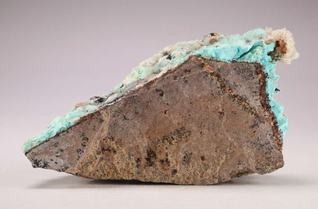 Malachite on Quartz & Chrysocolla, Tenke Fungurume, DR Congo