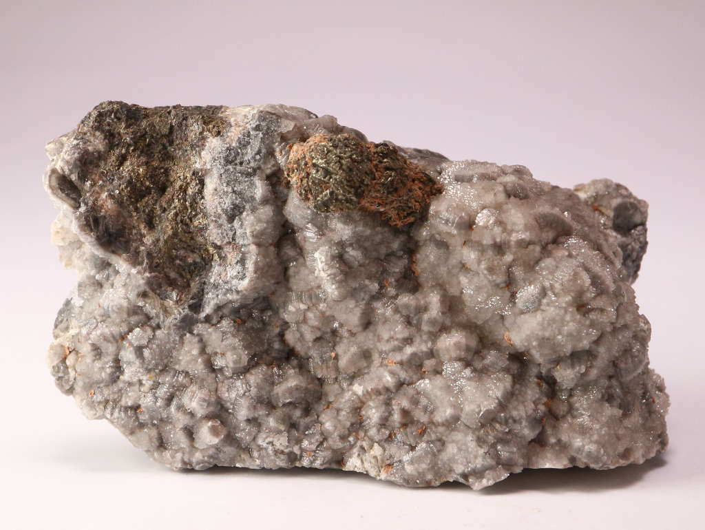 Calcite & Pyrite on Matrix, N'Chwaning II, Northern Cape, South Africa