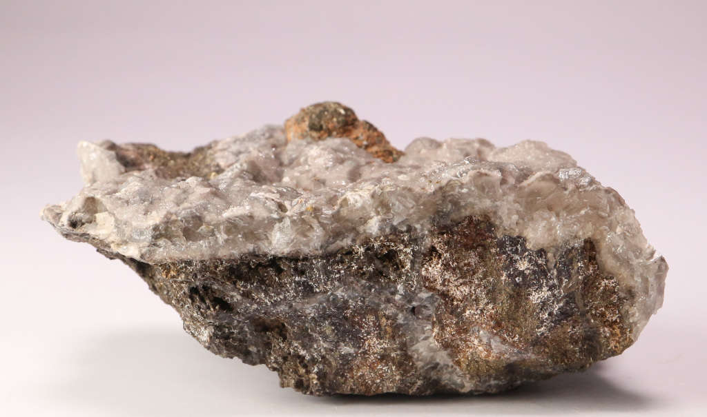 Calcite & Pyrite on Matrix, N'Chwaning II, Northern Cape, South Africa