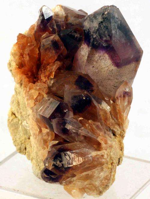 Amethyst in Quartz Cluster, Orange River Area, South Africa