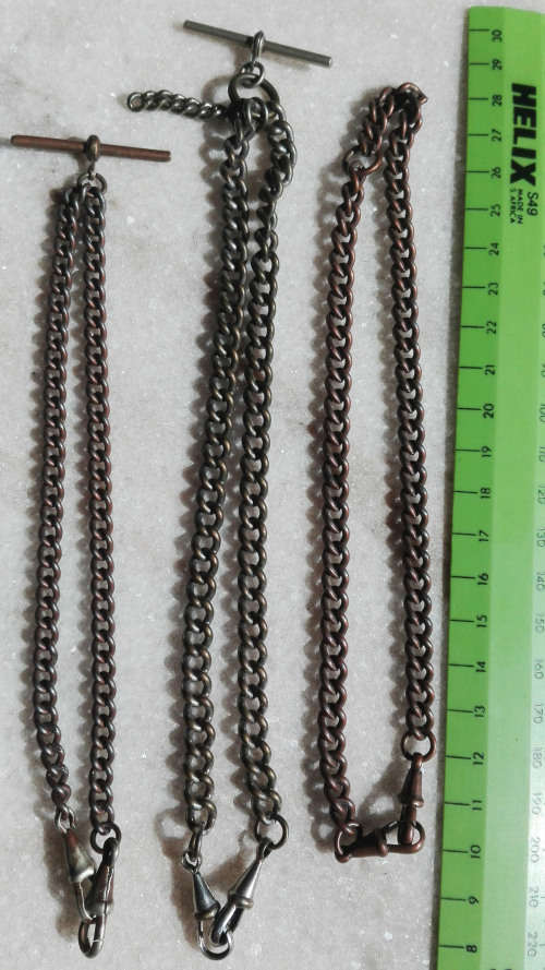 FOB CHAINS FOR POCKET WATCHES.