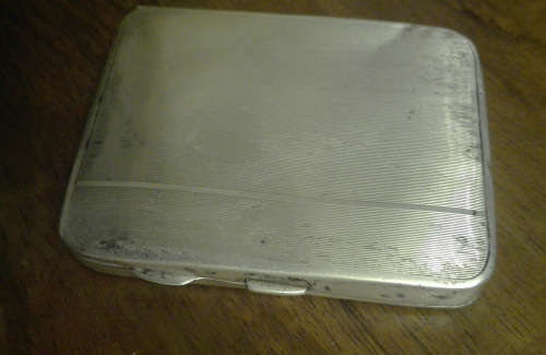 STERLING SILVER CIGARETTE CASE.