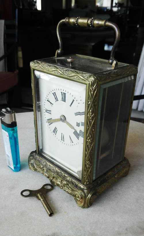 ANTIQUE JULES, PARIS, CARRIAGE CLOCK. RARE.