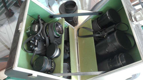 RICOH KR-10 CAMERA AND LENSES