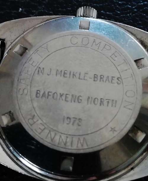 ERNEST BOREL SWISS WATCH. RARE,RARE, MINE SAFETY WATCH.