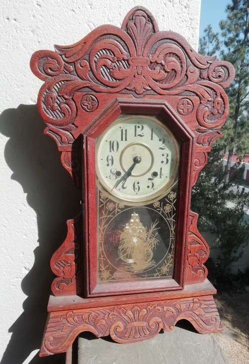 GINGER BREAD WALL CLOCK.
