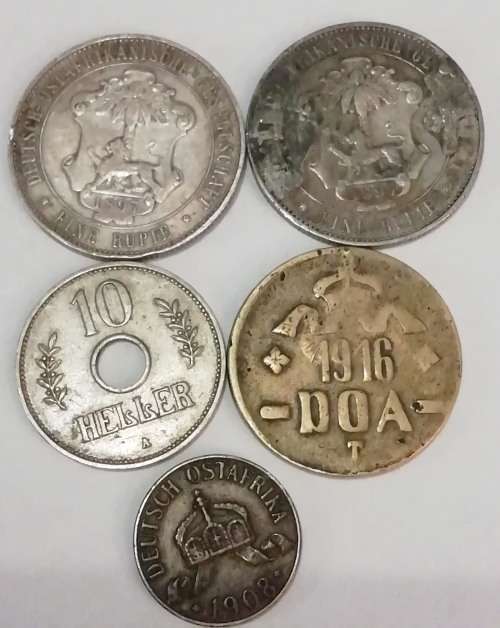 GERMAN EAST AFRICA COINS.