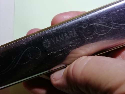 THREE VINTAGE HARMONICAS, YAMAHA VIRTUOSO No.24 . RARE.