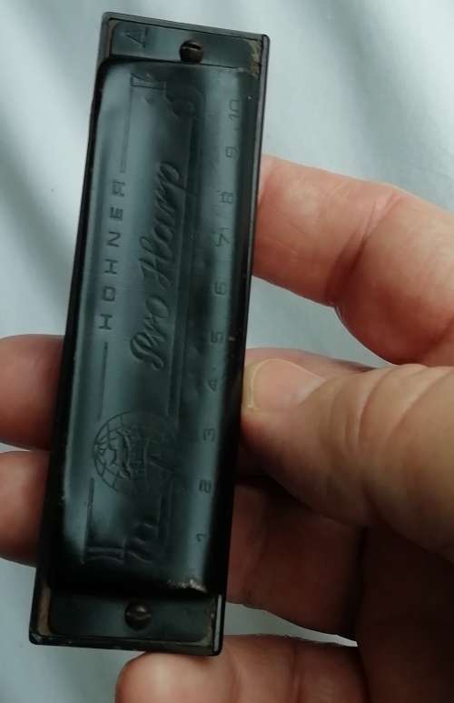 THREE VINTAGE HARMONICAS, YAMAHA VIRTUOSO No.24 . RARE.