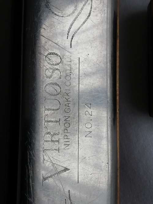 THREE VINTAGE HARMONICAS, YAMAHA VIRTUOSO No.24 . RARE.