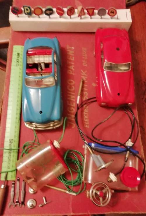 SCHUCO CAR IN BOX, AND SPARE BODY . MINT CONDITION