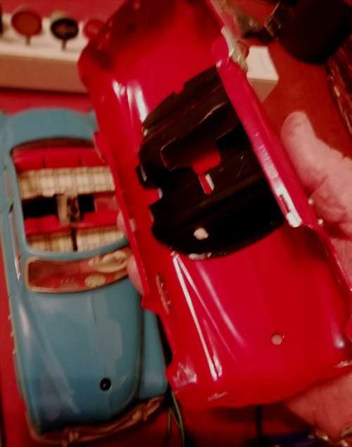 SCHUCO CAR IN BOX, AND SPARE BODY . MINT CONDITION