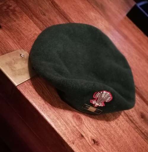 S. A. D. F. INFANTRY BERET.