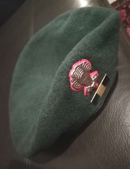 S. A. D. F. INFANTRY BERET.