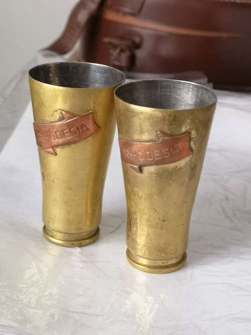 2 X 20MM MATRA SHELL CASES (MG-151) AS USED IN K CARS.