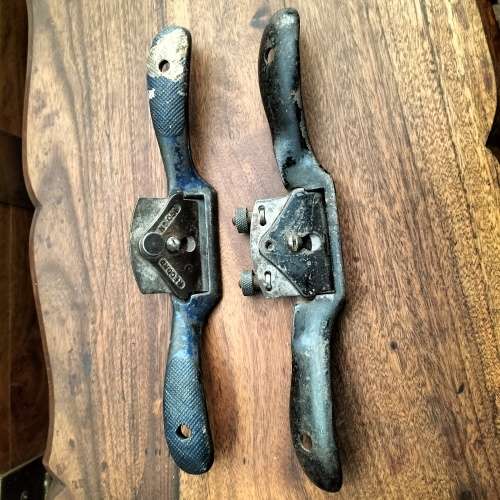 STANLEY, USA, AND RECORD SPOKE SHAVES.