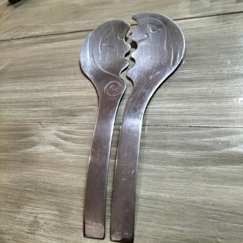 CARROL BOYES SALAD SPOONS.