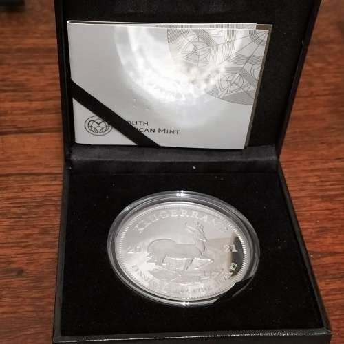 RARE 2021 SILVER KRUGER 2OZ PROOF COIN.