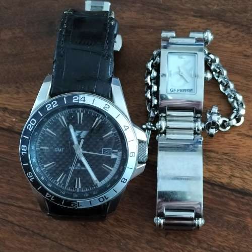 JACQUES LEMANS AND GF FERRE WRIST WATCHES.