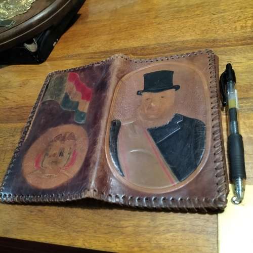 VINTAGE LEATHER WALLET. OSSEWA BRANDWAG RELATED.
