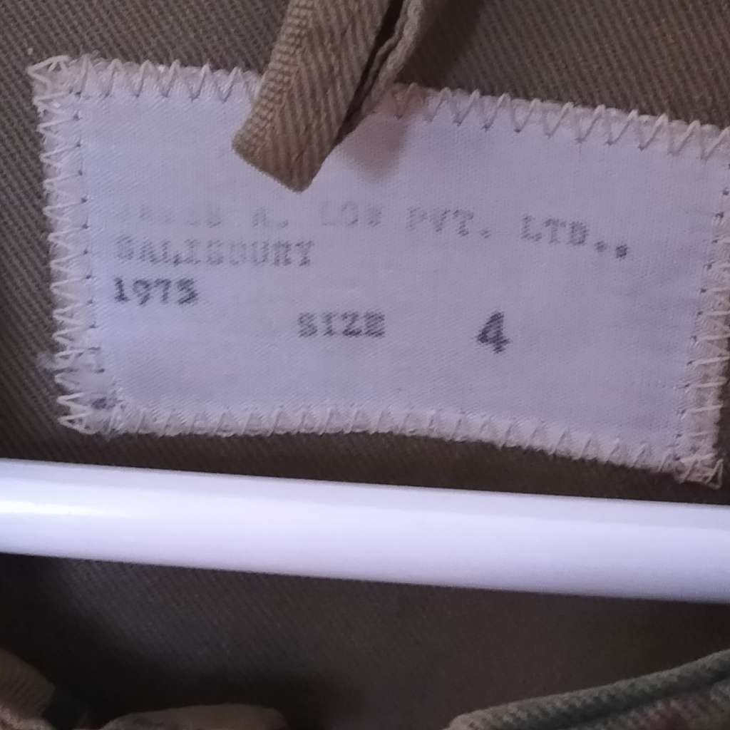 RHODESIAN ARMY BUSH JACKET.