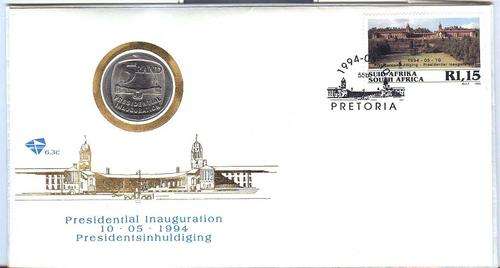## Inauguration 1994 Coin on Cover Not a Proof Coin##