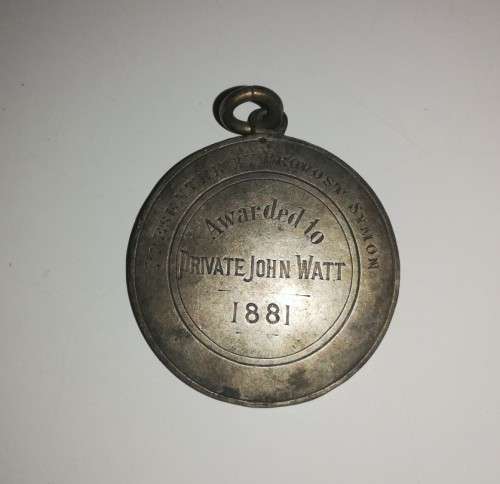 Dufftown Rifle Volunteers Medal dd 1881