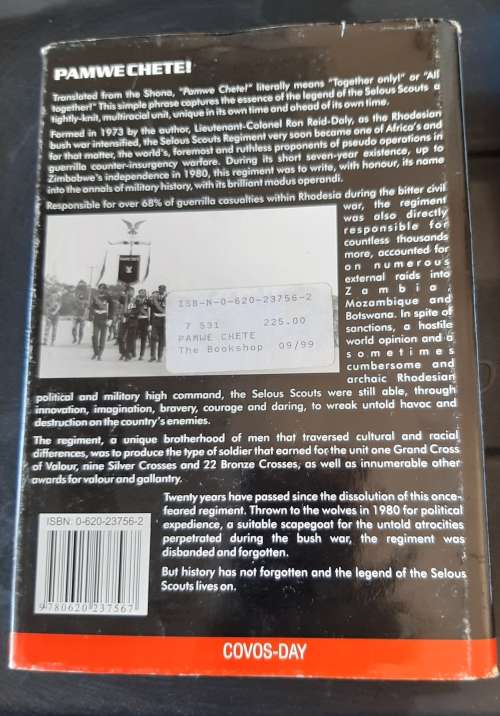 Pamwe Chete The Legend of the Selous Scouts signed by author RF Reid-Daly