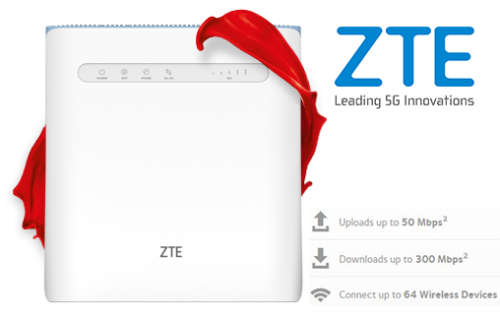 ZTE Model MF286C 4G WIFI Router Retails for R1999