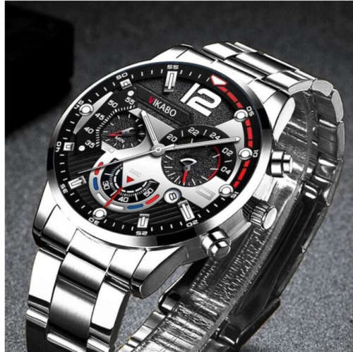 Aesthetic Mens 2pcs Watch Set