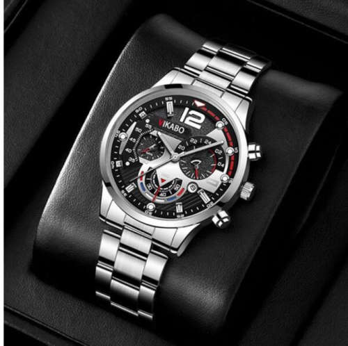 Aesthetic Mens 2pcs Watch Set